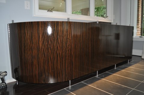 Custom Ebony Wet Bar